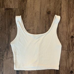 SHEIN cropped tan top. Size Medium.